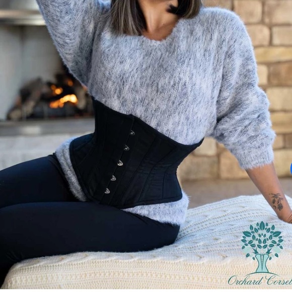 🚨SOLD🚨Cotton Hourglass Curve Waspie Underbust Corset : CS-201 - Picture 3 of 13